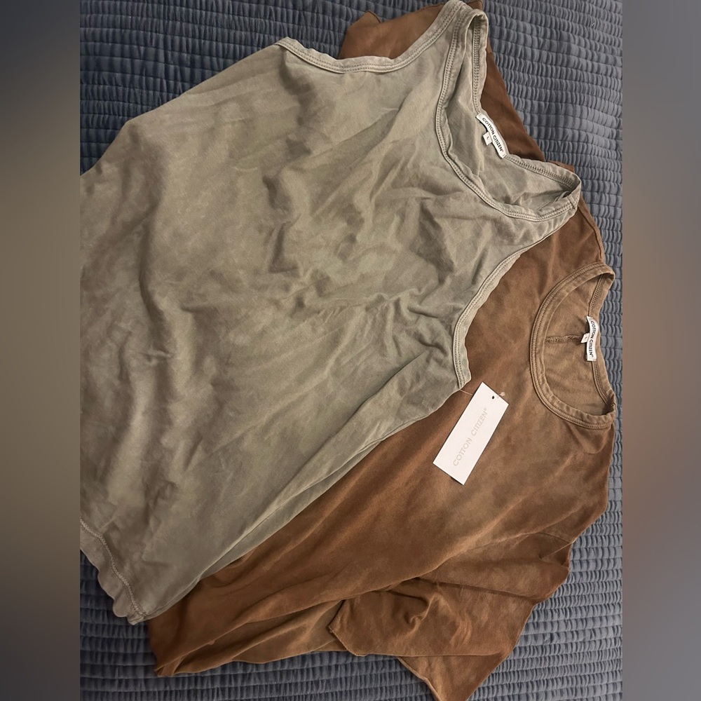 2 Cotton Citizen shirts, tele and tank